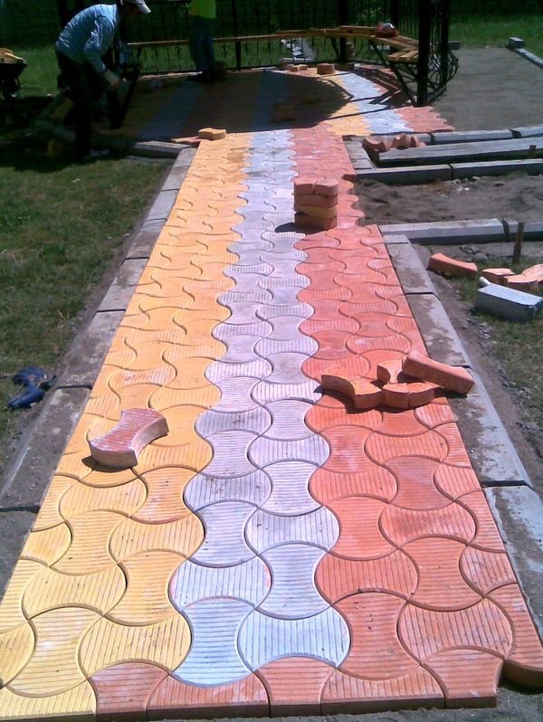 Резиновая краска для тротуарной плитки: особенности красителя и .
