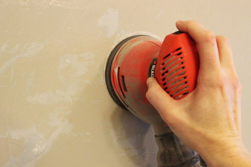 Start sanding your walls.