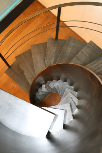 sandrini scale metal spiral staircase design 2 Metal Spiral Staircase   Etika architectural staircase design by Sandrini Scale
