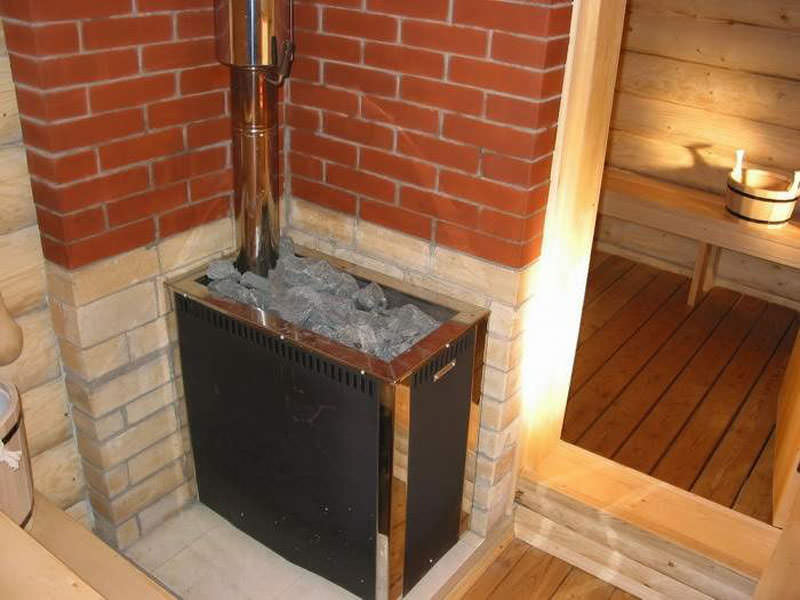 Внутреннее обустройство бани на даче: печь, электрика, вода, канализация и прочее