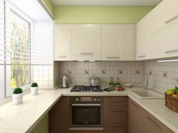 современный дизайн маленькой кухни, фото 45