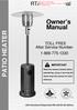 Owner s Manual PATIO HEATER