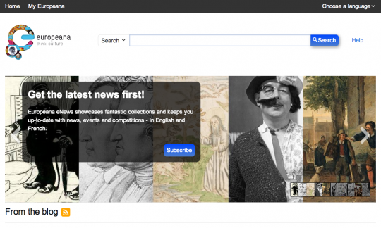 Europeana - front page