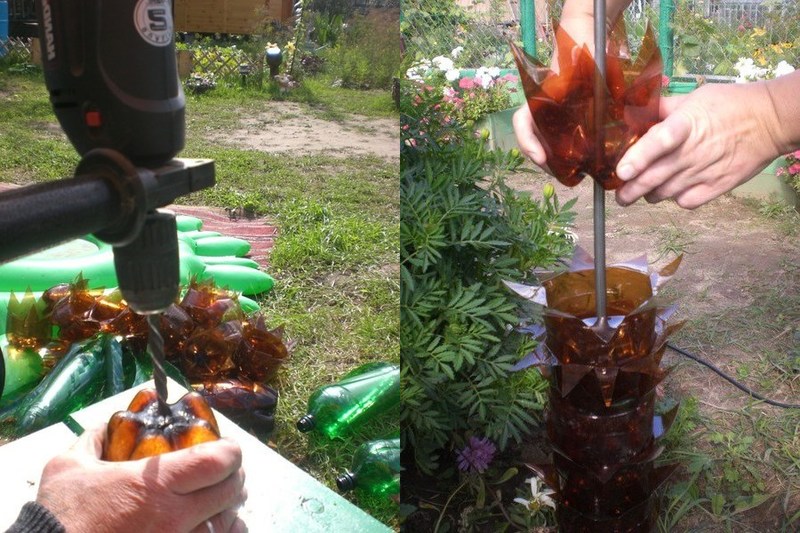 Как сделать пальму из пластиковых бутылок