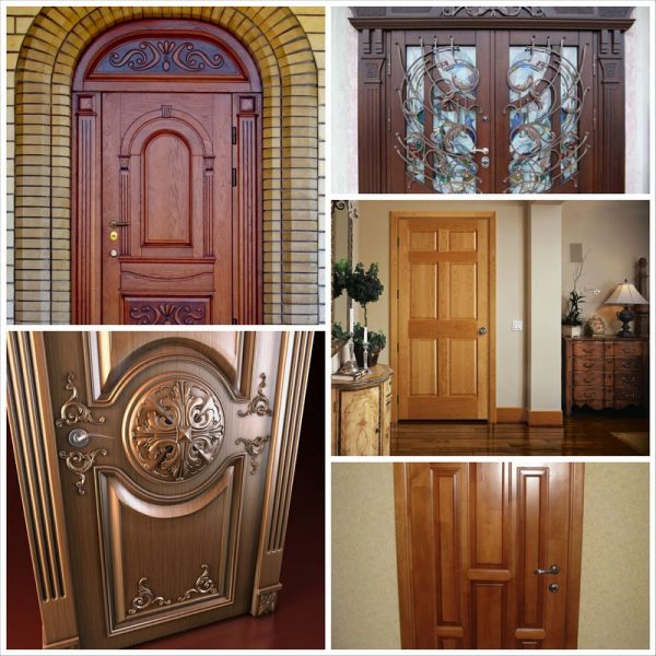Декорированные деревянные двери