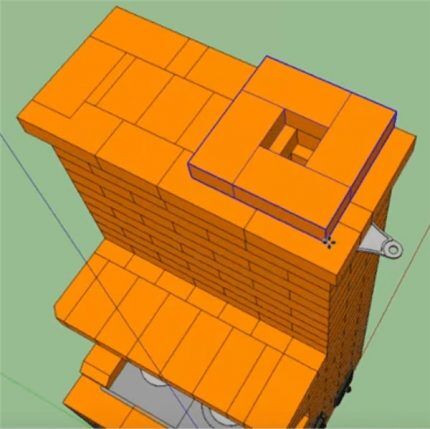 Кладка дымоходной трубы