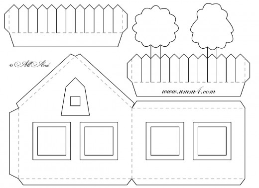 Привет всем!!! Сегодня заинтересовала своих мастерят вот так. Вернее вчера и сегодня.
 Эти домишки мои девчулечки мастерили пару вечерков по пару часиков...
 Шаблоны нашла в интернете, как и всегда!!! Чтобы мы делали без него, без этого интернета?! Шаблоны от сюда (http://umm4.com/crafts/domik-raskraska-iz-bumagi.htm).
 Благодарим автора!!!
 делюсь с Вами этой идейкой...
 на разных сайтах очень много разных шаблонов, но мы заинтересовались именно этим, так как его нужно было ещё и расскрасить!!! А расскрашивать мы ЛЮБИМ!!! и по-моему домишки получились ещё симпотичней, чем если бы мы просто вырезали готовые цветные шаблоны...Девочки не только разукрашивали, а и обклеивали разными дырокольностями, поселили волшебных фей в свои волшебные домики... 
А ещё они  придумали сделать занавесочки. Из гофрированной бумаги... фото 7