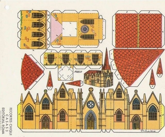 Макет церкви из бумаги своими руками схемы развертка для склеивания