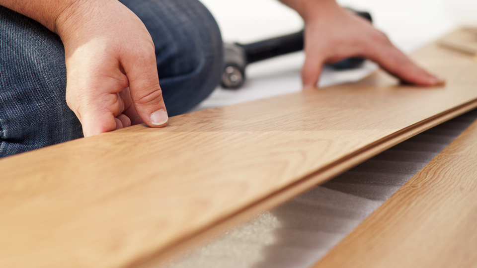 how to lay laminate on an uneven floor
