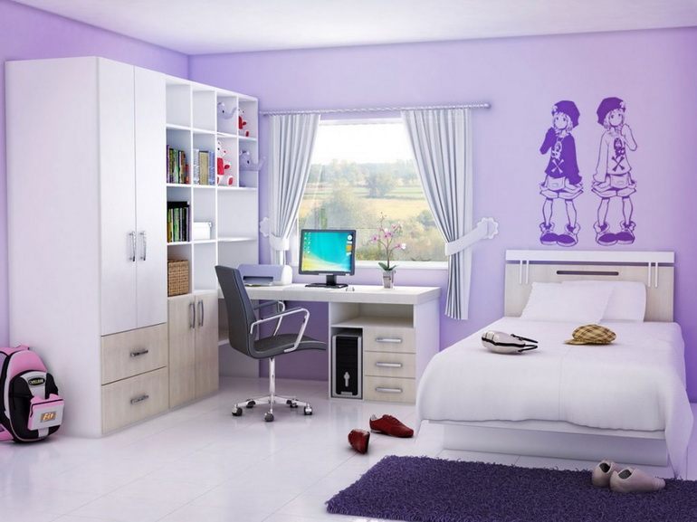 пример оформления комнаты для девочки 10-12 лет